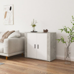 vidaXL puhvetkapp, betoonhall, 80 x 33 x 70 cm, tehispuit