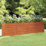 vidaXL taimekast, hall, 320x40x77 cm, Corten-teras