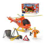 Helikopter Simba koos Firemen Sam (Tulet&otilde;rjuja Sam) kujuga