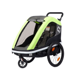 Hamax jalgrattak&auml;ru / lapsevanker Avenida, 2 istet (oliiviroheline)