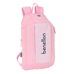 Laste seljakott Benetton Vichy Mini Roosa (22 x 39 x 10 cm)