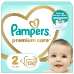 M&auml;hkmed Pampers Premium Care, suurus 2, 4-8kg, 136 tk