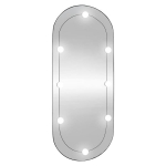 vidaXL seinapeegel LED-tuledega, 40x90 cm, klaas, ovaalne