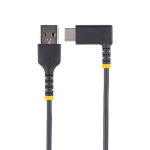 StarTech.com USB A - USB C 1m kaabel - Must USB C laadimiskaabel - Robustne aramiidkiud - Kiire laadimine USB-C 2.0-3A