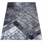 Moodne halli marmormustriga vaip 160x220 cm, libisemiskindel