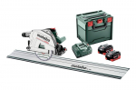 Metabo ketassaag KT 18 LTX 66 BL 2x8.0Ah LiHD + juhtsiin FS 160
