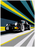 Maalimiskomplekt numbrite j&auml;rgi Porsche 911 15x20