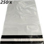 Kilest &uuml;mbrik liimiribaga LDPE 260x360+50 mm, pakis 250tk