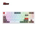 Klaviatuur Royale Kludge RK R87, Red Switches, Valge