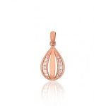 Punasest kullast ripats "Princess Teardrop IV" DS01K565