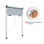 Ruloo s&auml;&auml;sev&otilde;rk aknale Roto 100x250 cm, pruun raam