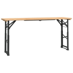 vidaXL kokkupandav &otilde;llelaud, 170 x 50 x 75/105 cm, nulupuit
