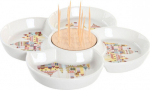 Aperitiivi komplekt - DKD HOME DECOR - Mitmev&auml;rviline - Keraamika - 22x22x7 cm - Kaasaegne disain