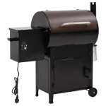 vidaXL korstnaga pelletgrill, must, 104 cm, raud