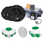 Rekuperaator Weber REQ ECO 200 - kuni 100 m&sup2; majadele / isetegemise komplektid