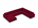 Pehme nurgadiivan Cosmopolitan Design Bali 7S-VUR, punane/must