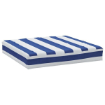 vidaXL euroaluse istmepadi, sinise/valge triibuline, 60 x 60 x 10 cm
