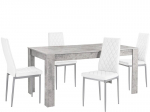 S&ouml;&ouml;gitoam&ouml;&ouml;bli komplekt Notio Living Lori 160/Barak, helehall/valge