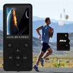 Mp3 m&auml;ngija 32G M&auml;lukaardiga MP3 Muusikapleier MP4 Videopleier, Toetab Muusikat Raadiot Salvestust Video E-raamatut., Juoda