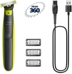 Juuksem&otilde;&otilde;tja - Philips - OneBlade 360 QP2724/23 - 360&deg; tera - 3 l&otilde;ikeketast - Laetav