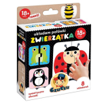 Loomade pusdela puzzle lastele, 18+ kuud