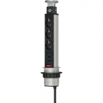Brennenstuhl pikendusjuhe s&uuml;vistatav 3G1,5 3p+2XUSB2m