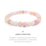 K&auml;ev&otilde;ru Jadeiit &ldquo;Pastell&rdquo; Metallhelmega 6mm
