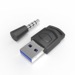 Bluetoothi heliadapteri juhtmevaba k&otilde;rvaklappide vastuv&otilde;tja PS5/PS4 m&auml;ngukonsoolile arvutipeakomplekt USB Bluetooth 5.0 adapter 2-&uuml;hes