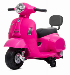 Elektriline mootorratas lastele Vespa Sun Baby 35W seljatoega, fuksia