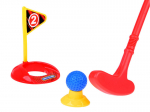 Minigolfi komplekt klubid + pallid + statiiv ratastel lastele SP0804