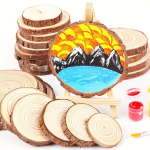 1tk Suur Puidust Viilud Pulmalaud DIY K&auml;sit&ouml;&ouml;ks, 23-27 cm