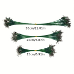 20tk Hammustuskindel Terastross - P&ouml;&ouml;rikuga Terasliider ja Plii S&uuml;damik - Kalastustarvik., 15 cm juodos spalvos
