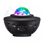 T&auml;histaeva LED-projektor Starry Sky Galaxy projektori lamp 21 valgustusrežiimi 360 &deg; p&ouml;&ouml;rleva laine Bluetoothi k&otilde;lari kasti taimer