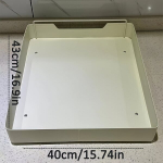 1tk V&auml;ljat&otilde;mmatav Kappide Hoiukast Kleepuva Nanokilega - Raskeveokite Liugriiul, K&ouml;&ouml;ki, Elutuppa, Vannituppa - Kerge Vastupidav Metall &Uuml;hetasandiline Liugkorraldaja, XL (40 cm / 15,74 colio)