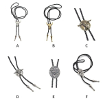 Pidu Vintage Western Cowboy Bolo Tie Meestele Tutvumisleht PU Nahk Native Halloween AA