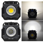 T&ouml;&ouml;valgusti + LED-tuletis, mille valgusv&auml;rv on astmeteta reguleeritav