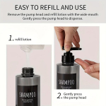 3tk/Komplekt, Taasit&auml;idetavad Pump Pudelit, 300ml, Sobilik Vannituba