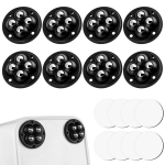 Isekleepuvate mini-p&ouml;&ouml;rlevate rataste komplekt, Longziming, plastik/teras, must, 8 tk