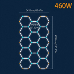 1tk Garaaži Valgusti Kuusnurk LED Lamp, Suure Tõhususega Kenyja LED Valgusti. , HC-4224-440
