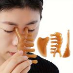 3-osaline Gua Sha Ilu Massaazi Komplekt - Vaigust Gua Sha Koorija Ninale ja N&auml;ole