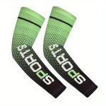 Kaheosaline J&auml;&auml;siidist P&auml;ikesekaitsemask N&auml;ojuustekate Meestele ja Naistele, SPORTS Green Gradient ledo rankovės