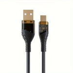 Kiirlaadimise USB-kaabel Indikaatoriga, MacBooki Jaoks, IPhone, T&uuml;&uuml;p-C, Must, Oranž, Halloween Kingitus., Juoda