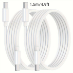 5pakki USB-C Kiirolaadimiskaabel 60W Samsungi jaoks, 2 vnt cc 149,35 cm kabelis