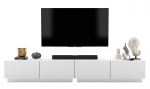 TV-kapp Meble Lindner 240 cm valge matt, sokkel