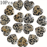 20mm Kristall Looduslik Dalmaatsia Jaspis S&uuml;da Armastus Lihvitud Peopesa Kivi., 10 vnt
