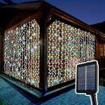 P&auml;ikesepatareiga LED valguskett - 100/200/300/600 LEDi, 8 režiimi, j&otilde;uludeks ja pidudeks., Daugiaspalvis