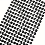 S&auml;delevate Rhinestones Kleebis: 504 T&uuml;kki, Isekleepuv., Juoda