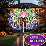 P&auml;ikeseenergial t&ouml;&ouml;tavad ilutulestiku tuled Halloweeniks - 240/150/60 LED, 8 režiimi, v&auml;listingimustes aed ja teeraja kaunistused., Spalvinga