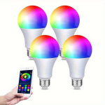 6tk 4tk Nutikad Lambid Kodu Magamistuppa, Rakendusega Juhtimine RGBW Dimmable 9W.
