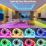 LED riba valguse lint 4.88m-30.48m, RGB muusika s&uuml;nkroonimisega., 65 pėdų / 20 m